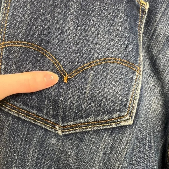 WOMENS 10 Long, W30, LEVIS 531 LOW WAIST SKINNY LEG 33 Inseam JEANS - Picture 5 of 9